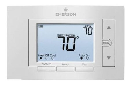 A thermostat displaying the temperature of 70 degrees. We’ve Been Installing HVAC Systems in Athens MI Since 1974. Call (269) 965-1627 to schedule service.